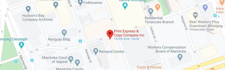 Google Map for PrintExpress and Copy